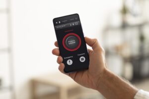 sistema de alarma en el móvil