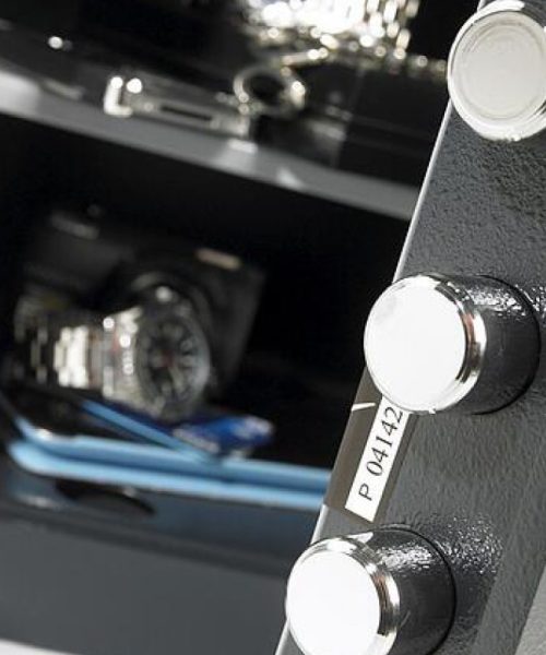 Caja fuerte particular con contenido